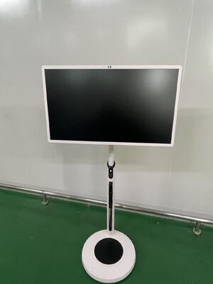 32 inç taşınabilir akıllı TV Mobil dokunmatik ekran Kablosuz Android TV tekerlekli