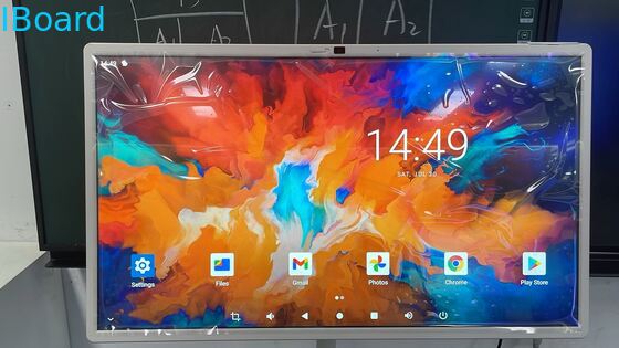 32 inçlik kablosuz etkileşimli beyaz tahta, yerleşik kamera ve taşınabilir akıllı ekranlı televizyon