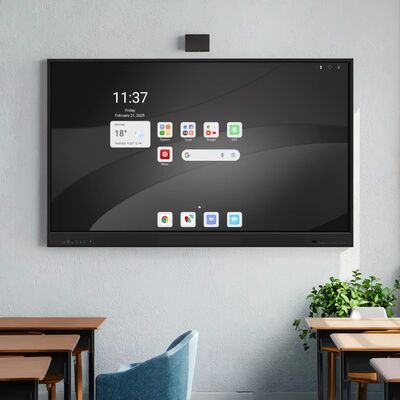 Anti-Glare Interactive Flat Panel Multi Touch Screen Okul toplantısı için Interactive Whiteboard
