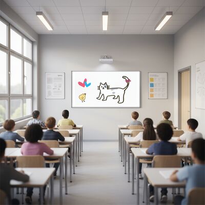 86 Inch Infrared Whiteboard Projector Projection Dokunmatik ekran