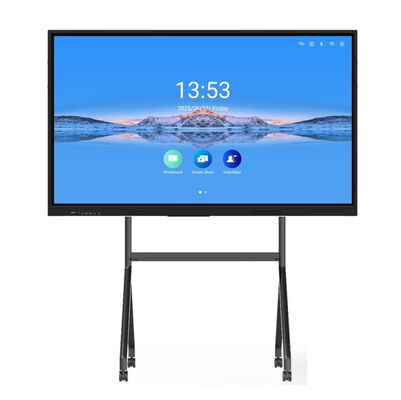 86 inçlik 4K UHD Ekranı ve İşbirliği Öğrenme için 20/40 Dokunma Noktası ile Etkileşimli Whiteboard