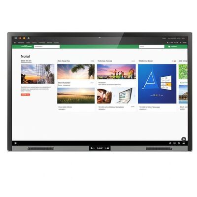 WiFi ve Entegre Öğretim Yazılımı ile Taşınabilir 75 İnç Sıfır Boşluklu Etkileşimli Beyaz Tahta