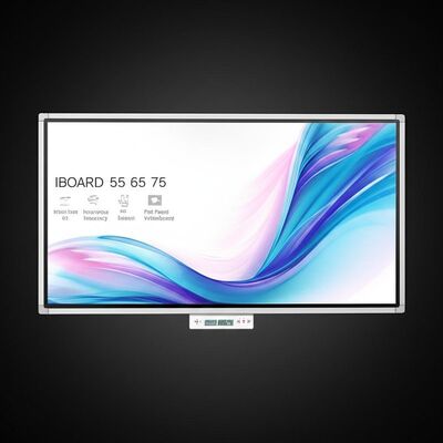 IBoard 4K Ultra HD Akıllı Öğretim için Kızılötesi Dokunma Teknolojisi ve Çift İşletim Sistemi ile Etkileşimli Beyaz Tahta
