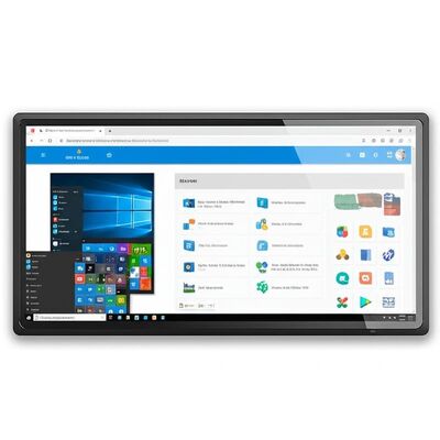 Öğretim ve toplantılar için 8+128G depolama ve kızılötesi dokunuşlu 65 inç All In One etkileşimli beyaz tahta