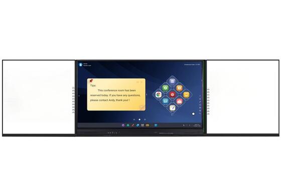 Eğitim için 20 Dokunmatik Noktalı ve Dahili Hoparlörlü 4K Ultra HD Etkileşimli Düz Panel