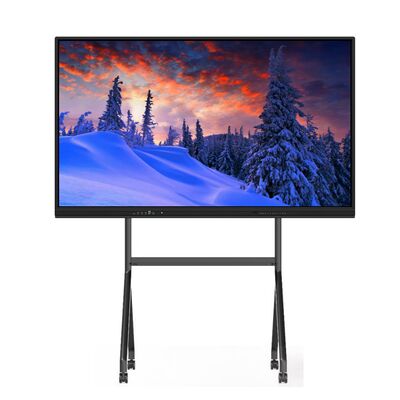 65/75/86 İnç 4K Çözünürlüklü Etkileşimli Düz Panel Akıllı Beyaz Tahta, Çoklu Dokunmatik ve Android/Windows/Linux/Mac OS