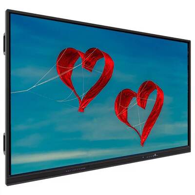 IBoard Factory Android 9.0 Interactive Flat Panel with 50,000 Hrs Lifetime and 40 Touch Points for Enhanced Teaching