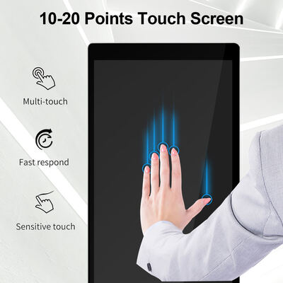 IBOARD 43 50 55 65 75 İnç Dikey Stand Reklam Ekranı Lcd Dijital Tabela Totem Led Ekran Fuar İçin