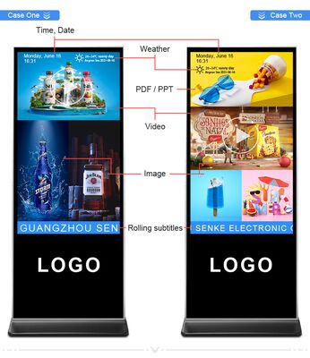 Ticari Reklam ve Etkinlikler için Taşınabilir LED Poster Ekranı Taşınabilir Yerüstü LED Ekran