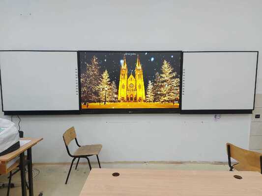 75 inç Dijital Whiteboard IFPD için yeşil tablolar Bağlantılı LCD Blackboard