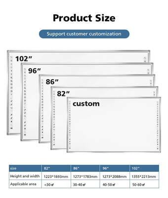 Fabrika Tedarikleri Büyük Boyutlu Akıllı Tahta Eğitimsel Etkileşimli Tahta Etkileşimli Dokunmatik Ekran Etkileşimli Düz Panel