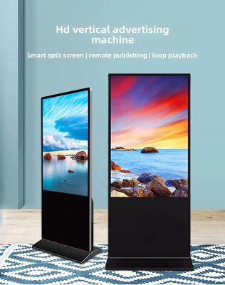 43/55 HD İçerideki Dikey Reklam Kiosku Tüm-Bir LCD Ekran Dokunmatik Etkileşimli Ekran Dijital İşaret