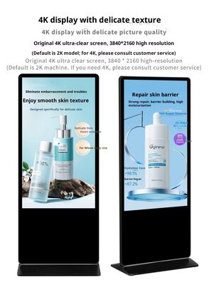 43 50 55 İnç Zemin Ayaklı Ticari Lcd Reklam Ekranı Dokunmatik Ekran Monitör Dijital Tabela Kiosk