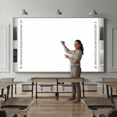 55 65 75 85 98 100 Inch Çin Eğitim Dijital Etkileşimli Düz Panel Dokunmatik Ekran Beyaz Tahta Okul için Akıllı Beyaz Tahta