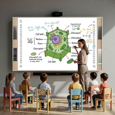 Iboard Interactive Whiteboard 20 dokunma noktasına kadar destekler İletişim sağlayan iki taraflı hızlı tuşlar