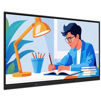Toplantı Ofisi için 75 İnç Android PC Akıllı Panel Wifi HDMI USB 50 Temas Noktası