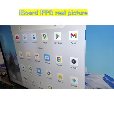 Sınıf ve Ofis Toplantıları İçin Yeni Android Sistem Ekipmanlı, Popüler Etkileşimli Düz Panel 75 İnç 4K Çözünürlük Akıllı Dokunmatik