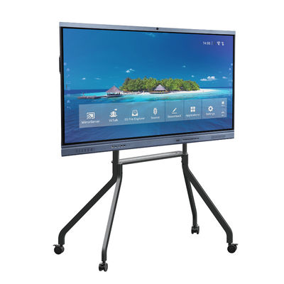 Düz Ekranlar CE FCC sertifikası için 86inch Tekerlekli Tv Standları