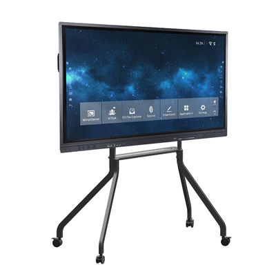 Düz Ekranlar CE FCC sertifikası için 86inch Tekerlekli Tv Standları