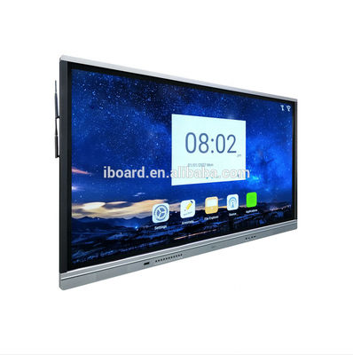4K 55 65 75 86 98 Inch Eğitim toplantısı için interaktif düz panel interaktif beyaz tahta akıllı tahta