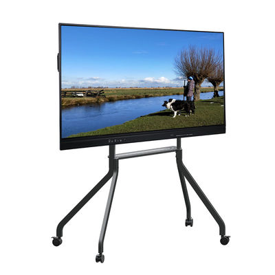 500cd/m2 Parlaklık Android OS 14 ve veya Gri Siyah Çerçeve Rengi ile LCD Akıllı Pano