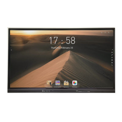 65'' LED Öğretim Tahtası Kızılötesi İnteraktif Led Ekran Çoklu Dokunmatik Monitör Akıllı Beyaz Tahta