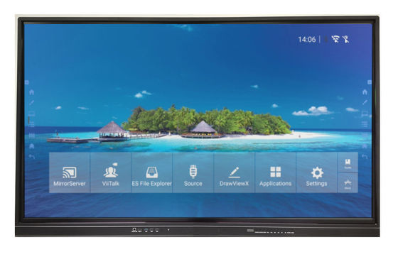 86 "LED Etkileşimli Beyaz Tahta Süper İnce Çerçeve duvar montajı