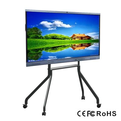 Okullar İçin Parmak Dokunuşlu LED İnteraktif Beyaz Tahta 3840 * 2160 Akıllı Beyaz Tahta