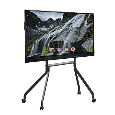 65 İnç LED İnteraktif Beyaz Tahta, Android Akıllı Düz Panel 20/40 Dokunmatik Nokta Kızılötesi Siyah Renk