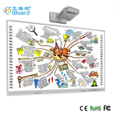 Ofis / Okul için 82 Inç Interaktif Whiteboard Kızılötesi Dokunma