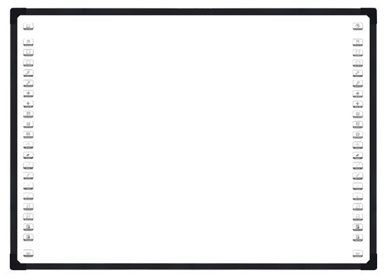 4 Kamera Optik Interaktif Beyaz Tahta Gelişmiş Dijital İşbirliği için 10-32 Dokunma Noktası Akıllı Tahta