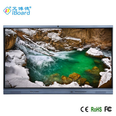 98 '' LED Etkileşimli Beyaz Tahta, Sınıf Android 11 Dahili Kamera için FCC Ekran Dokunmatik LED TV