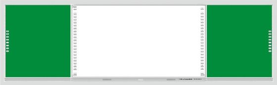 Akıllı Blackboard 75 86 Inch Ekran Çoklu Parmaklı Etkileşimli Dokunmatik Yan Çubuğu Sol Sağ Tahta Sınıf Öğrencisi İçin