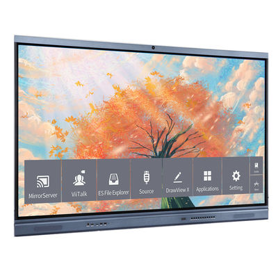 20 Dokunma Noktası 75 Inch LCD Akıllı Yönetim Kurulu Okul Ofis Konferansında Etkileşimli Dokunma Çözümleri İçin Etkileşimli Düz Panel
