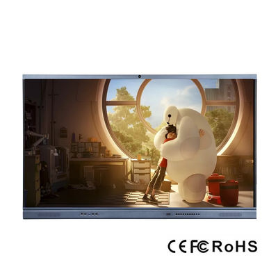 Android 11 86 İnç Etkileşimli Düz Panel Çoklu Dokunmatik LED Ekran 4K