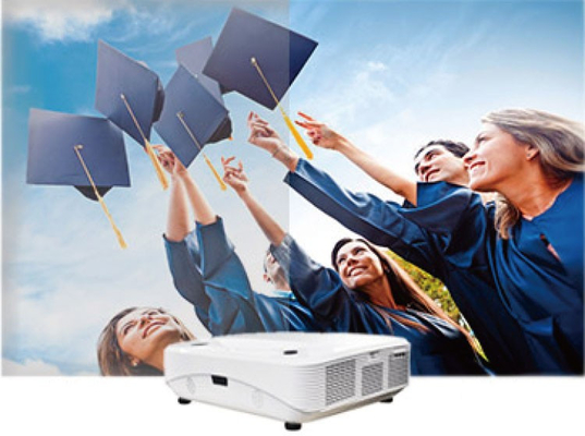 iBoard Ucuz DLP Lazer Taşınabilir Projekör 4K Whiteboard Ultra Kısa Atış Projekörü Sınıf Okul Öğretim Taşları