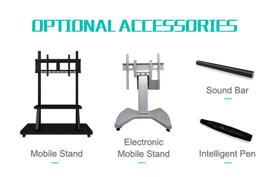 3840x2160 Etkileşimli Dokunmatik Ekranlı Monitör, Alüminyum Çerçeve, Kızılötesi, Eğitim İçin