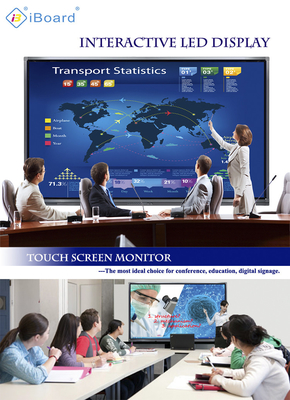 AIO PC IR Tec ile TFT LED 75 inç Etkileşimli Dokunmatik Ekran Monitör