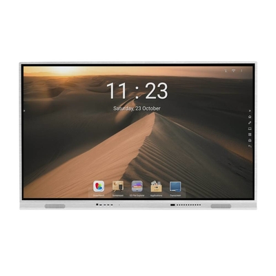 Android 11 IR Etkileşimli Beyaz Tahta Dokunmatik Çerçeve 6 + 64G Kamera Mic Type-C Ofis için Opsiyonel Kart Ekranı