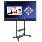 Adjustable Mobile Stand for Interactive Whiteboard 55/75/86 inch Lockable Wheels