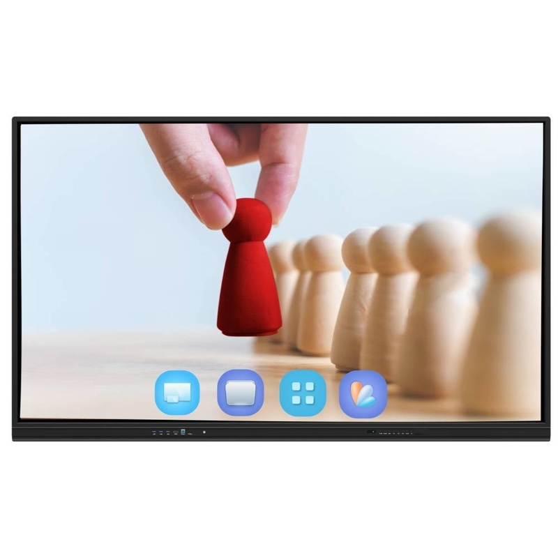 Android 13 IR Interactive Whiteboard Finger Touch 65 75 86 Inch 4K Akıllı Panel Wi-Fi ile ekran RJ45 kablosuz paylaşımı okul ofis toplantıları için tablet / telefon / dizüstü bilgisayar