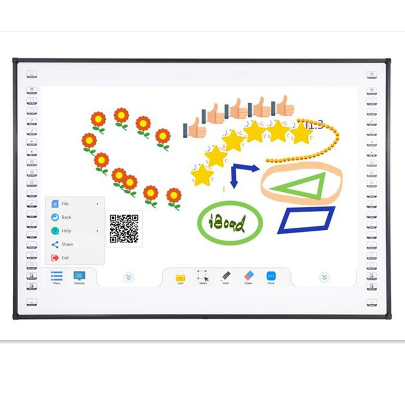 81 Inch Interactive Whiteboard 10 Nokta Dokunma Noktası çelik nano yüzey