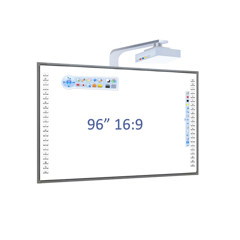 84/87/92/98 Inç 10 Nokta Kızılötesi Parmak Çoklu Dokunma Etkileşimli Elektronik Whiteboard Öğretim için Akıllı Tahta Toplantısı