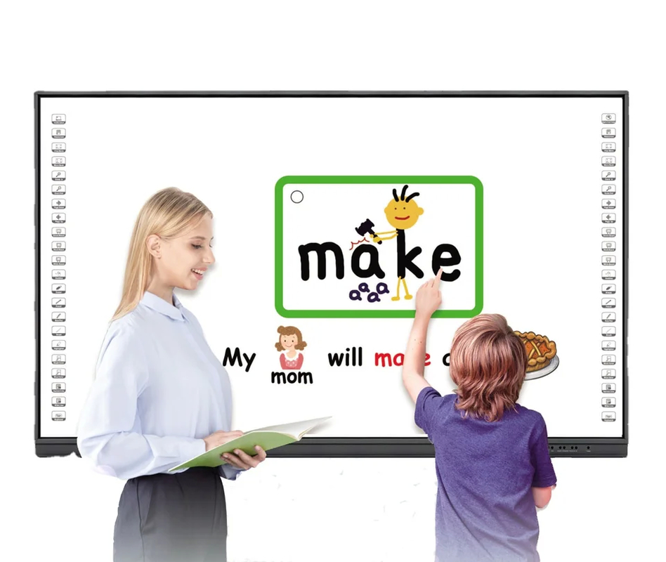 82 inç Multi Touch Interactive USB Board 2mm Doğruluk Duvar Montajı Kurulum / Hareket Tanıma