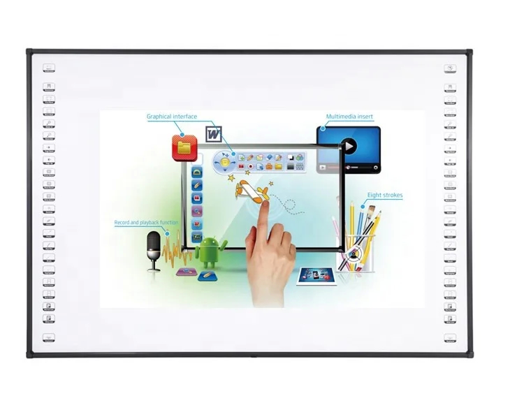 Eğitim kitleri öğretimi için Multi touch jest tanıma USB portu ile yeni interaktif beyaz tahta