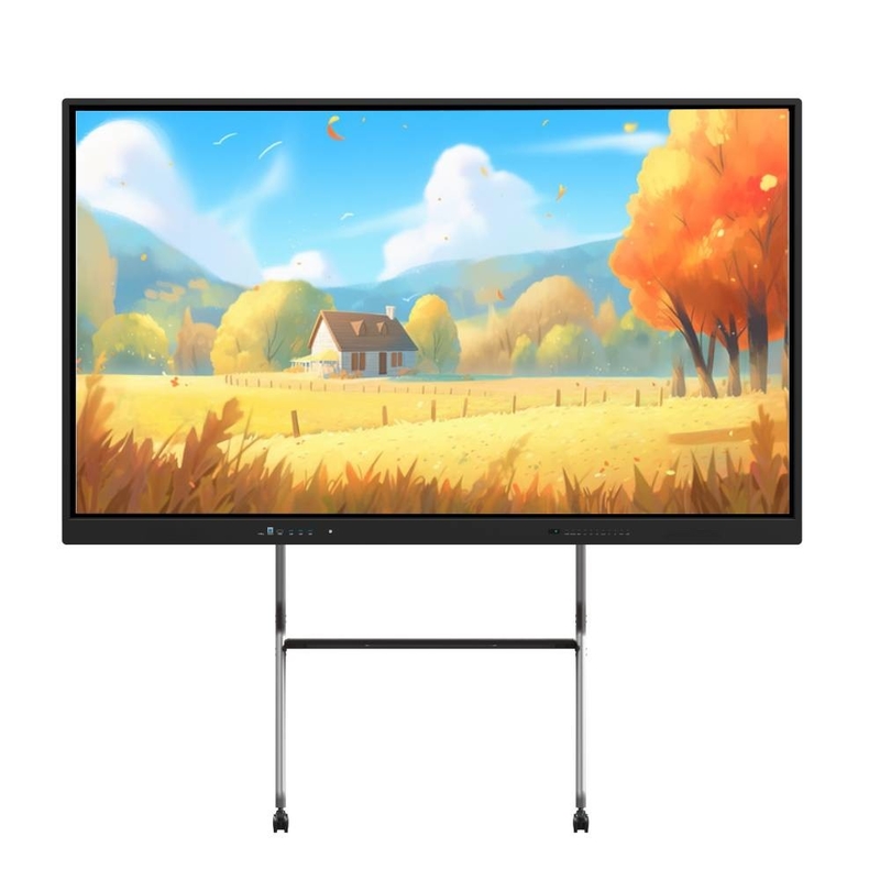 Android 13 LED Etkileşimli Whiteboard 40 Dokunma Noktası 86 inç Akıllı TV Ekranları okul öğretimi için WIFI BT HOTPOT ile