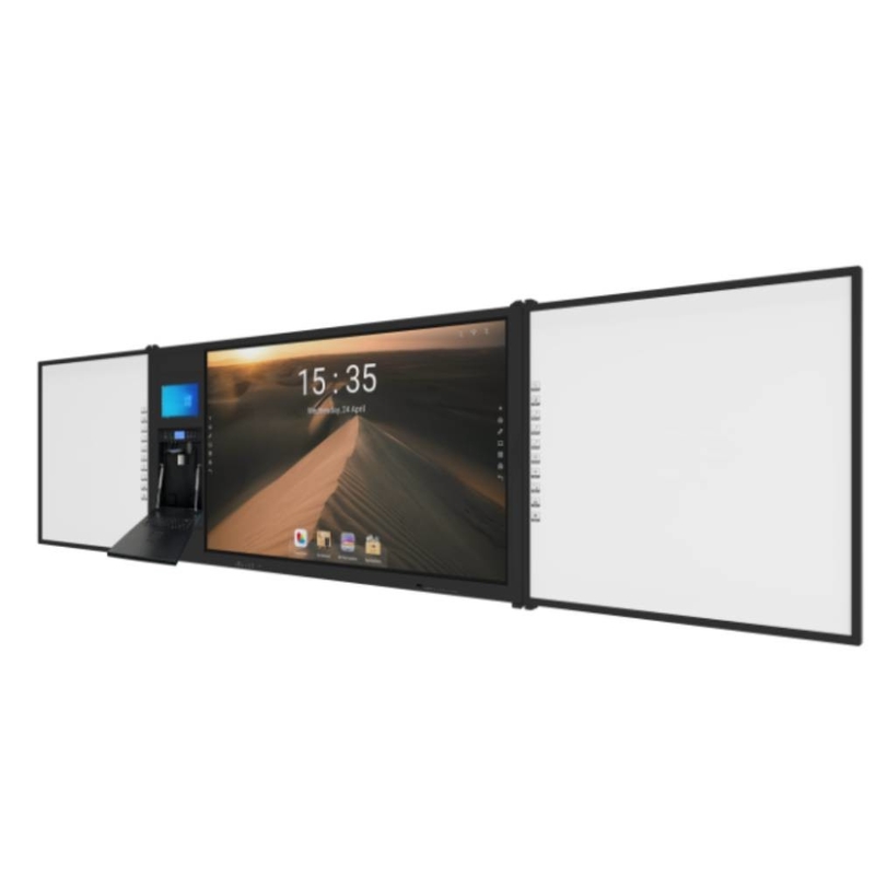 75" android Multi Finger Pen Touch 4K UHD LED Akıllı Blackboard Google PC Kamera Mikrofon Tarayıcısı Yerleşik Hareketli Destek
