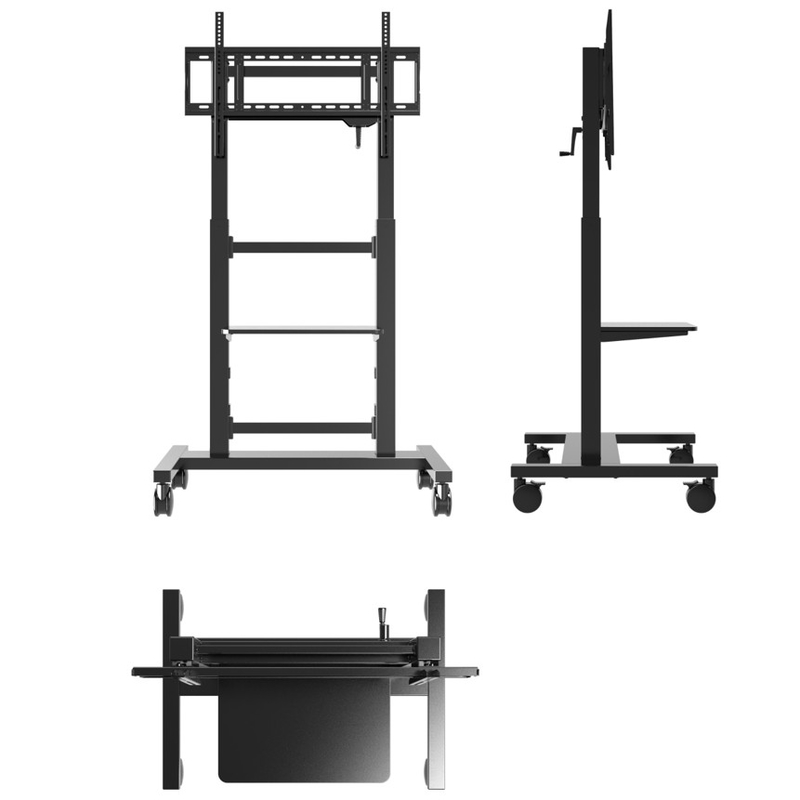 Yeni stil Elektronik Yer duruşu Düzenlenebilir akıllı TV duruşu Mobil duruş hareketli Trolley Montajları ve Arabalar