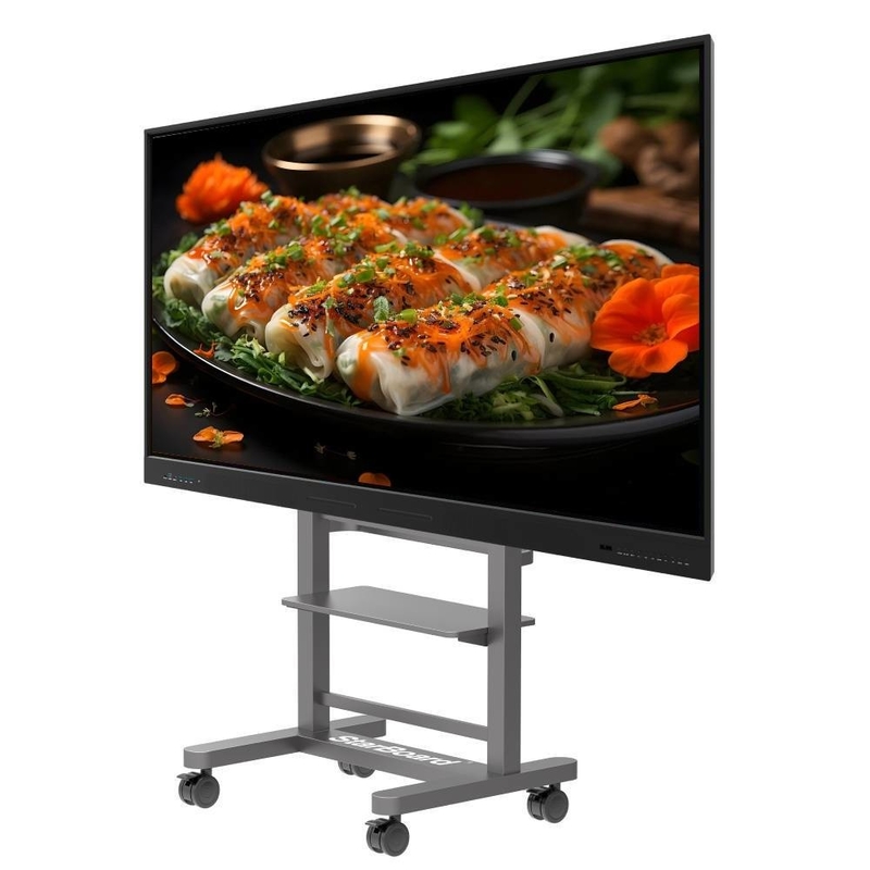 Iboard EDLA Google Sertifikalı 65 inç 75 inç Akıllı 20 Dokunmatik Monitör TV USB VGA TYPE-C ile ev okul salonları toplantısı için