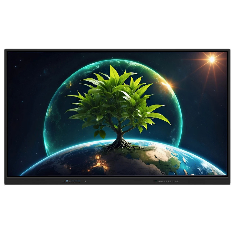 LCD Smart Board 86 inç Android 14 ile 8+128G 40 dokunma noktası wifi bt hdmi okul ofis işleri için kalibre yazılım
